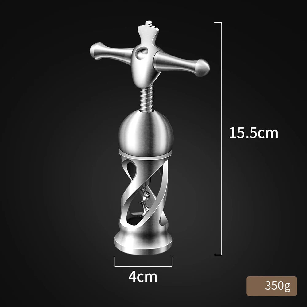 Creative Turn Corkscrew Red Wine Bottle Opener Vintage Metal Wine Bottle Opener High Quality Wine Corkscrew Type Utensils Tools