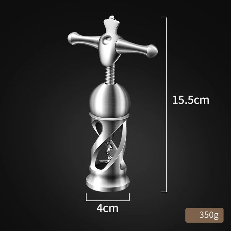 Creative Turn Corkscrew Red Wine Bottle Opener Vintage Metal Wine Bottle Opener High Quality Wine Corkscrew Type Utensils Tools