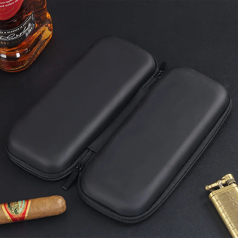 EVA Lightweight Portable Cigar Travel Case Zipper Carrying Case Storage Bag for Cigar Accessories Outdoor Smoking Accessories