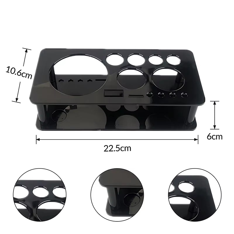 13 Slots Bartender Tool Holder Barware Drinkware Set Stand Practical Professional Cocktail Shaker Stand for Party Bar Home