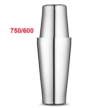 Stainless Steel Cocktail Shaker Mixer Wine Martini Boston Shaker for Bartender Drink Party Bar Tools 550ML/750ML