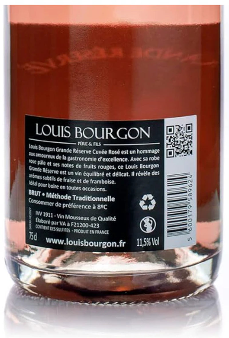 Louis Bourgon Grande Réserve Brut Cuvée Rosado 0.75L (Case of 6)