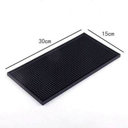 Rubber Service Bar Mat Heavy Duty Home Bar and Rubber Drip Mats Cocktail Bartender Tea Cup Mug Set Waterproof Kitchen Placemat