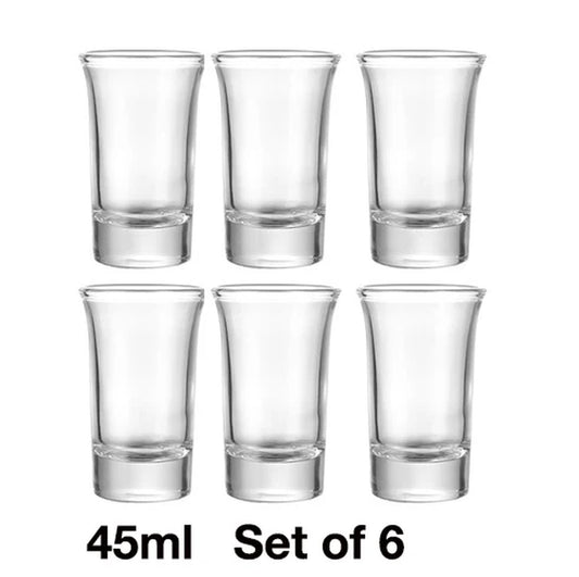 Heavy Base Shot Glass,Vodka Glass,Mini Glass Cups for Liqueur,Double Side Cordial Glasses,Tequila Cups Small Glass