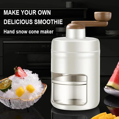 Manual Ice Crusher Smoothies Hail Ice Breaker Fast Ice Crushing Portable Shaved Ice Machine for Kitchen Gadgets Ice Blenders