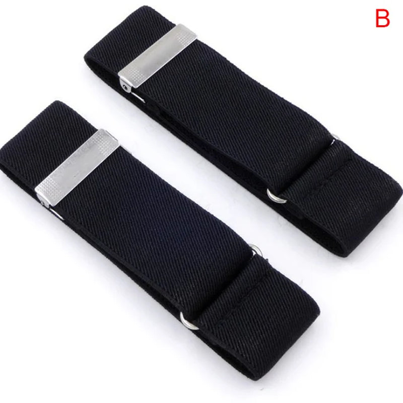 1 Pair Men Shirt Adjustable Armband Sleeve Garter Bartender Cuff Holder