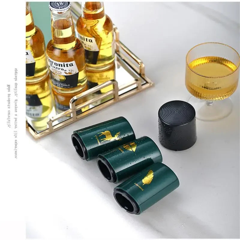 Automatic Beer Bottle Opener Portable Push down Bottle Cap Opener Wine Beer Beverage Soda Opener Kitchen Accessories Bar Tools